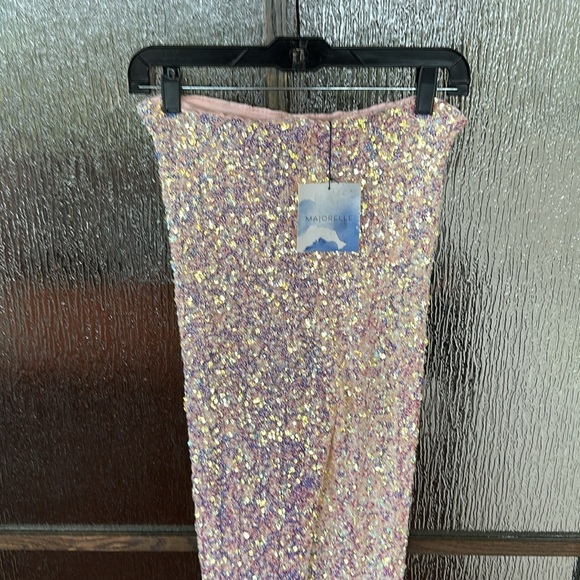Revolve X MAJORELLE Trish Sequin Pant in Iridescent Multi size Small NWT - Picture 5 of 9